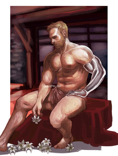 Figure study and fanart of Marvel's Thor